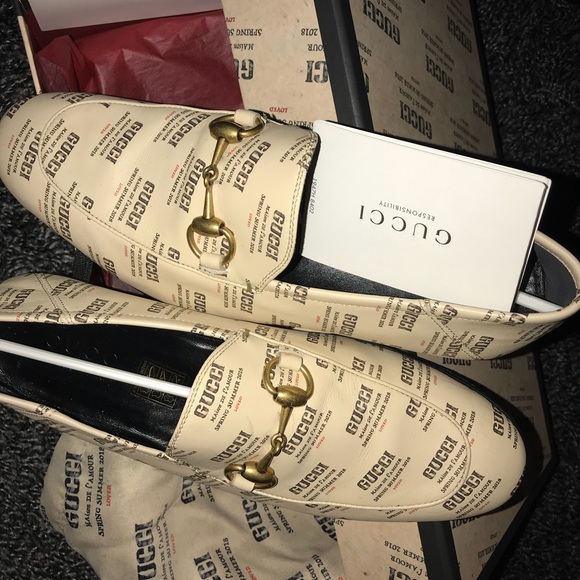 Gucci print loafers